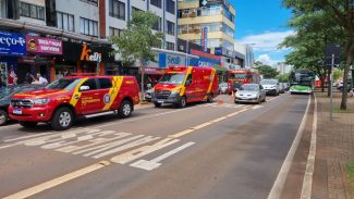 Grave: Homem leva choque elétrico no Centro