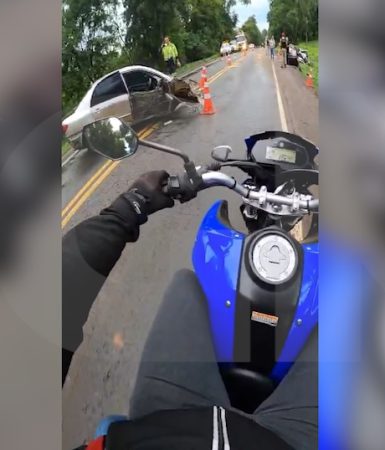 Imagem referente a Motociclista cascavelense registra cenário caótico em acidente com cinco mortes no Sudoeste