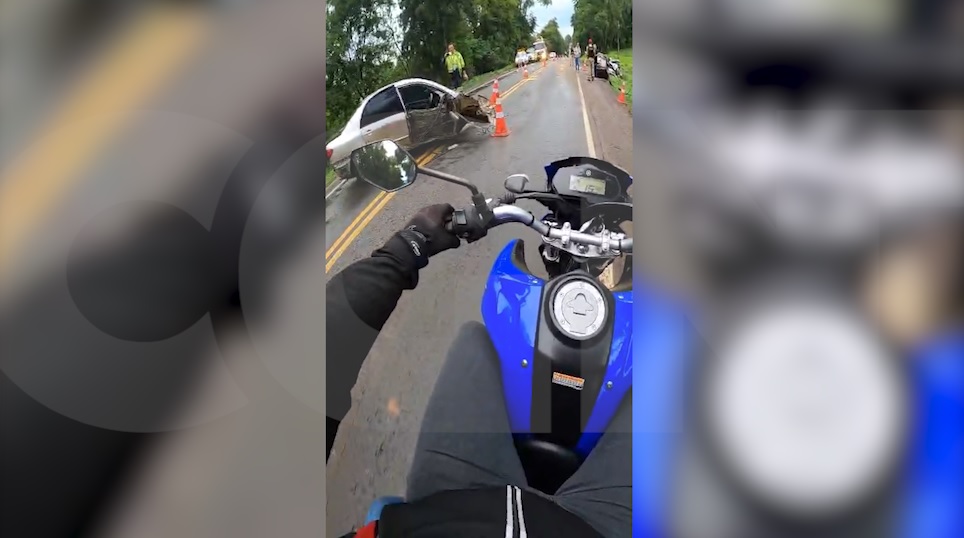 Motociclista cascavelense registra cenário caótico em acidente com cinco mortes no Sudoeste