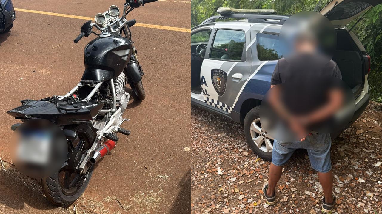 Moto abandonada e suspeito de tentativa de homicídio são localizados pela Guarda Municipal Imagem referente a Moto abandonada e suspeito de tentativa de homicídio são localizados pela Guarda Municipal