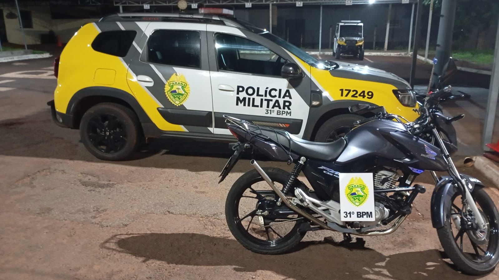 PM prende motociclista por embriaguez e desobediência após perseguição em Assis Chateaubriand