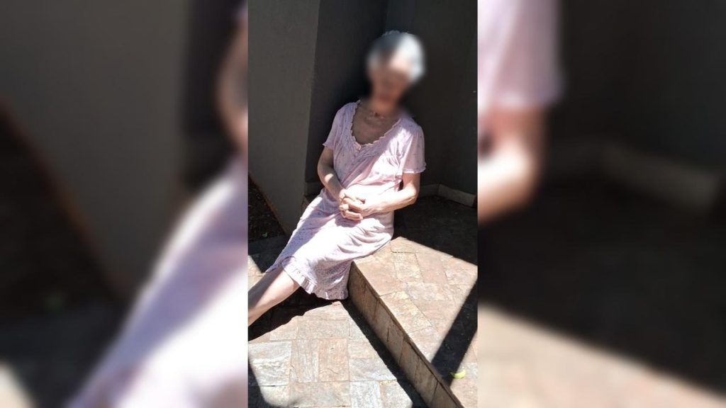 Vídeo mostra idosa exposta ao sol como “castigo”; Ela alega ter sido expulsa de casa pela irmã