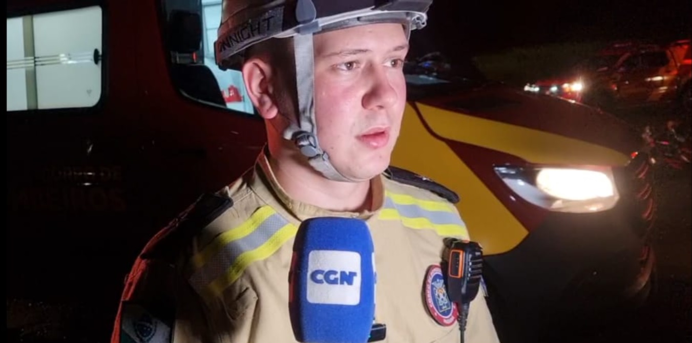 Acidente na BR-467: Motociclista sofreu avulsão de dente, segundo aspirante dos Bombeiros