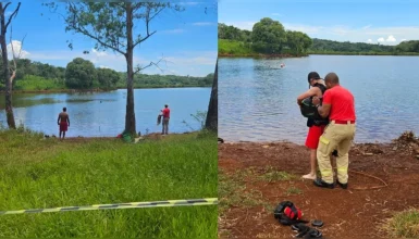 Jovem some em lago e é encontrado morto após 50 minutos submerso Imagem referente a Jovem some em lago e é encontrado morto após 50 minutos submerso