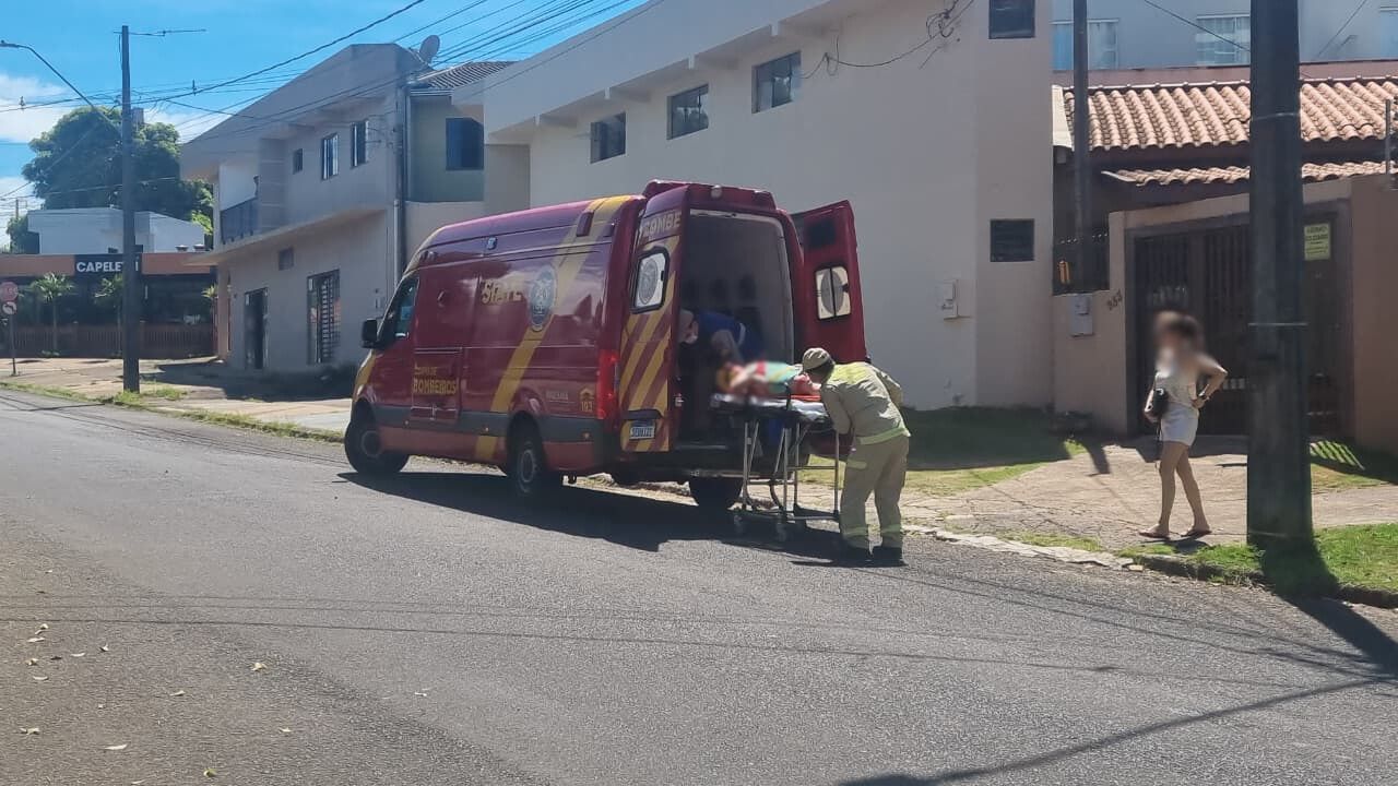 Faxina termina em acidente: queda deixa mulher ferida no Coqueiral