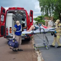 Imagem referente a Mulher bate a cabeça ao cair de cama no Bairro Periolo