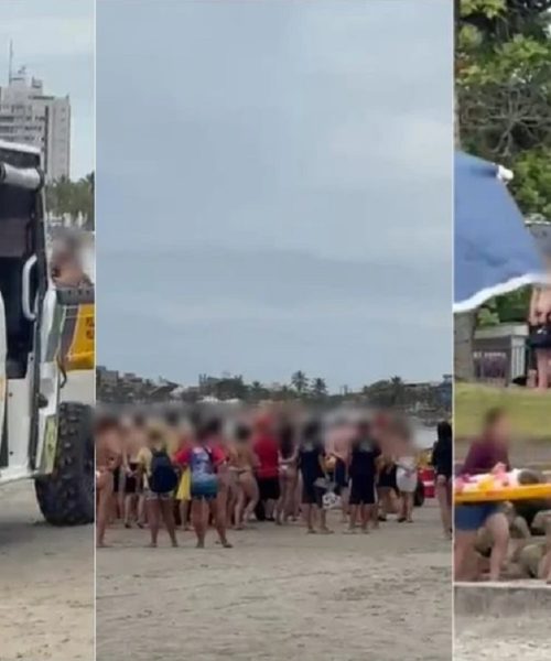 Imagem referente a Menina de 3 anos é atropelada por buggy da PM na areia da praia em Guaratuba