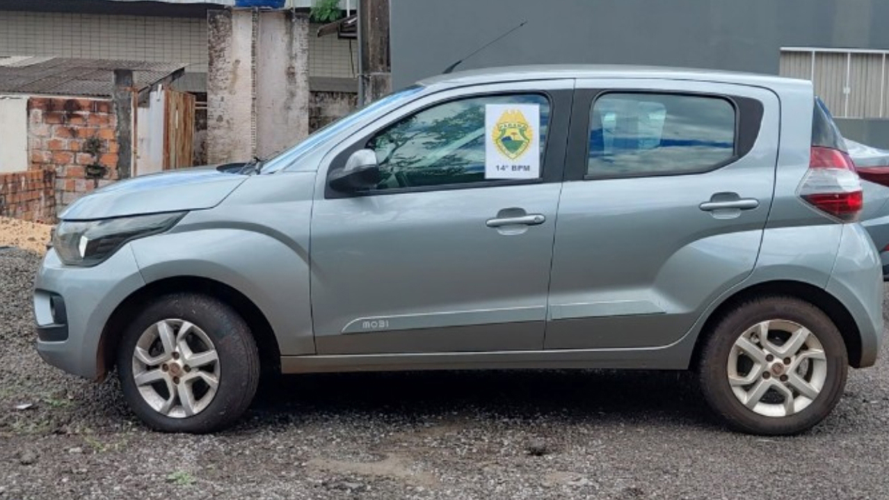 PM recupera Fiat Mobi roubado e prende suspeito em Foz do Iguaçu
