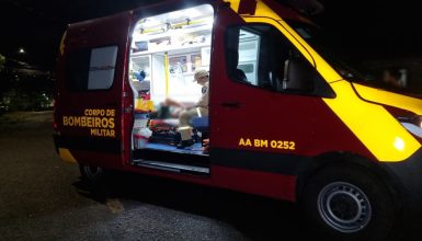 Jovem sofre queda de moto ao desviar de cachorro no bairro Santa Cruz Imagem referente a Jovem sofre queda de moto ao desviar de cachorro no bairro Santa Cruz