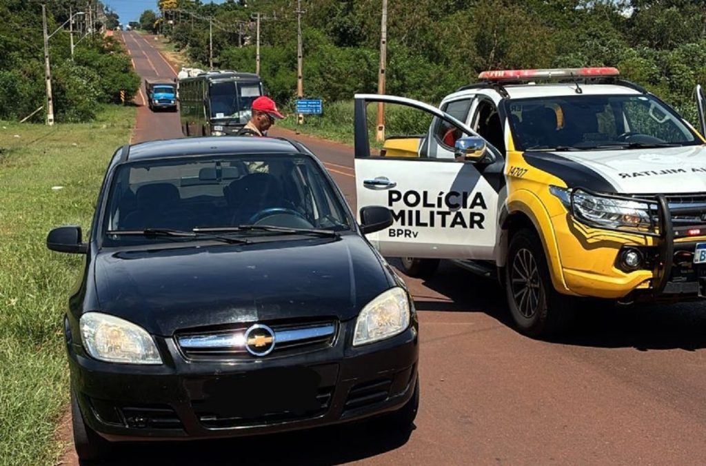 PM de Palotina flagra foragido do tráfico em blitz na PR-364 PM de Palotina flagra foragido do tráfico em blitz na PR-364