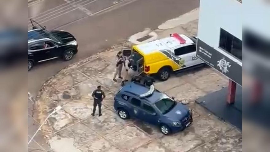 Imagens aéreas da PM auxiliam na prisão de homem após assalto em Cascavel