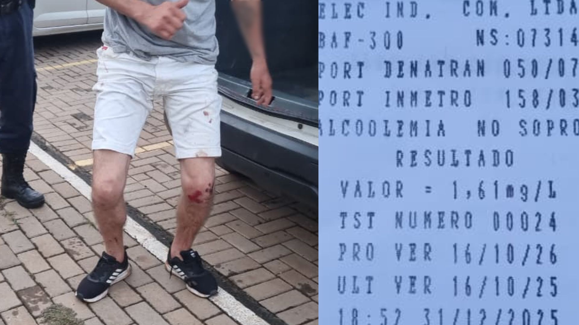 Transitar flagra motociclista na contramão e embriagado na Rua Paraná