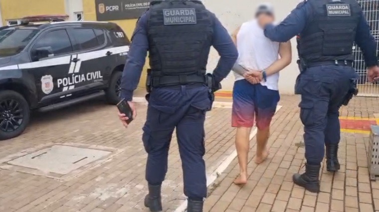 Suspeito de violência doméstica é detido pela GM na região central de Cascavel