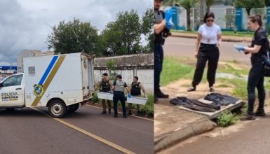 Imagem referente a Corpo de homem morto a facadas é recolhido pelo IML; Suspeito do crime escondeu roupas em bueiro