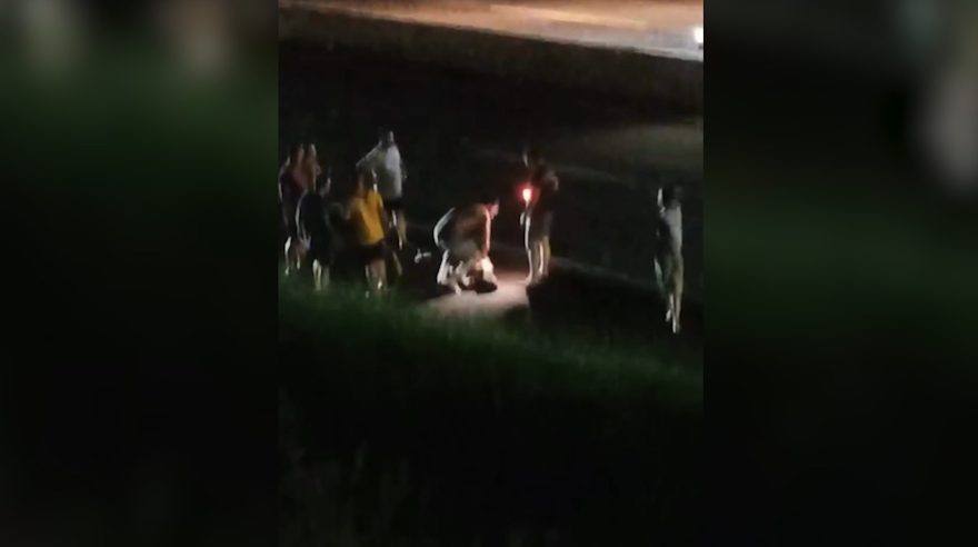 Vídeo mostra ladrão sendo contido e espancado em Cascavel após furto de televisão