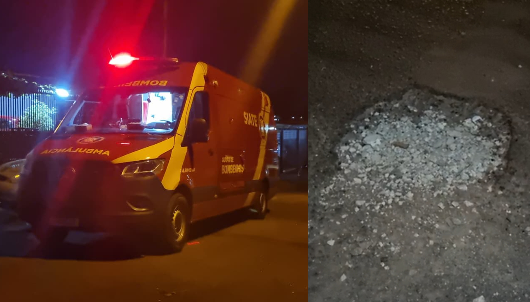 Mulher sofre torção no tornozelo após tropeçar e cair em via pública no Bairro Brasmadeira