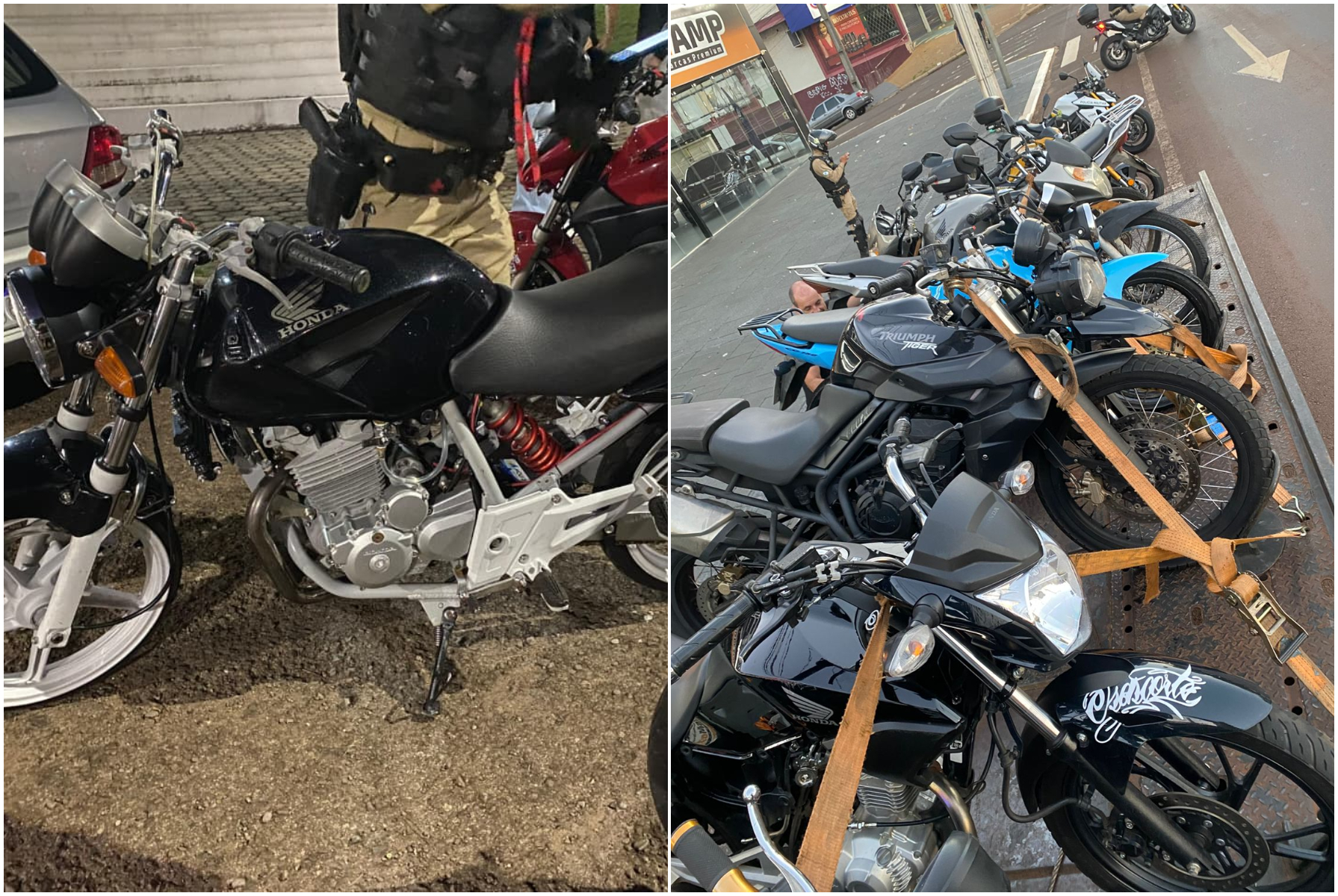 GOTran apreende diversas motocicletas durante fiscalização em Cascavel