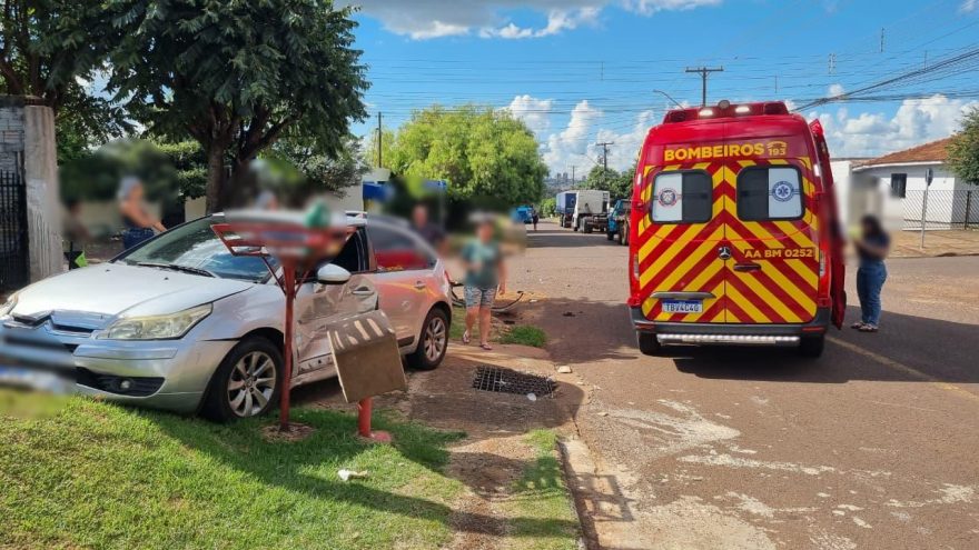 Acidente com vítimas mobiliza Siate no Bairro Santa Felicidade