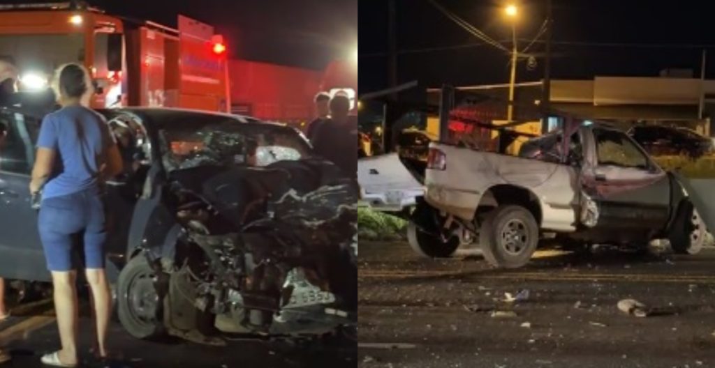 Grave acidente deixa um morto e três feridos na PR-182 em Realeza Grave acidente deixa um morto e três feridos na PR-182 em Realeza