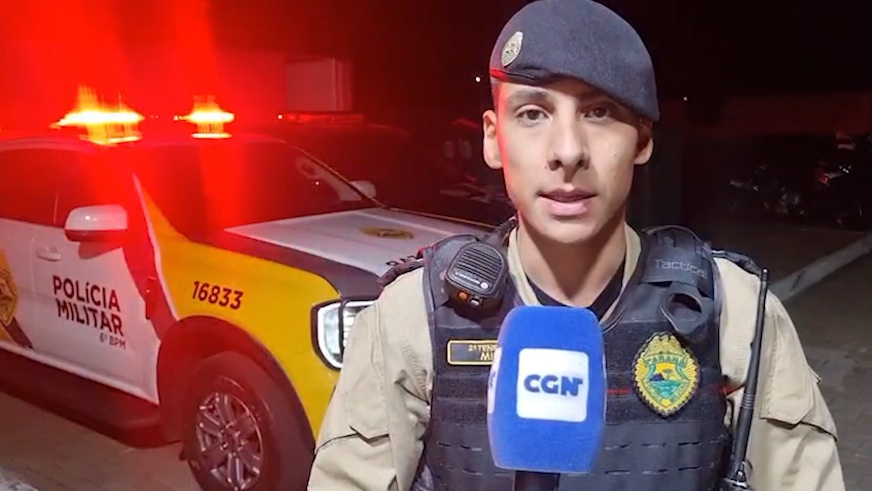 Tenente detalha ação policial que terminou com arma de fogo apreendida no Cascavel Velho
