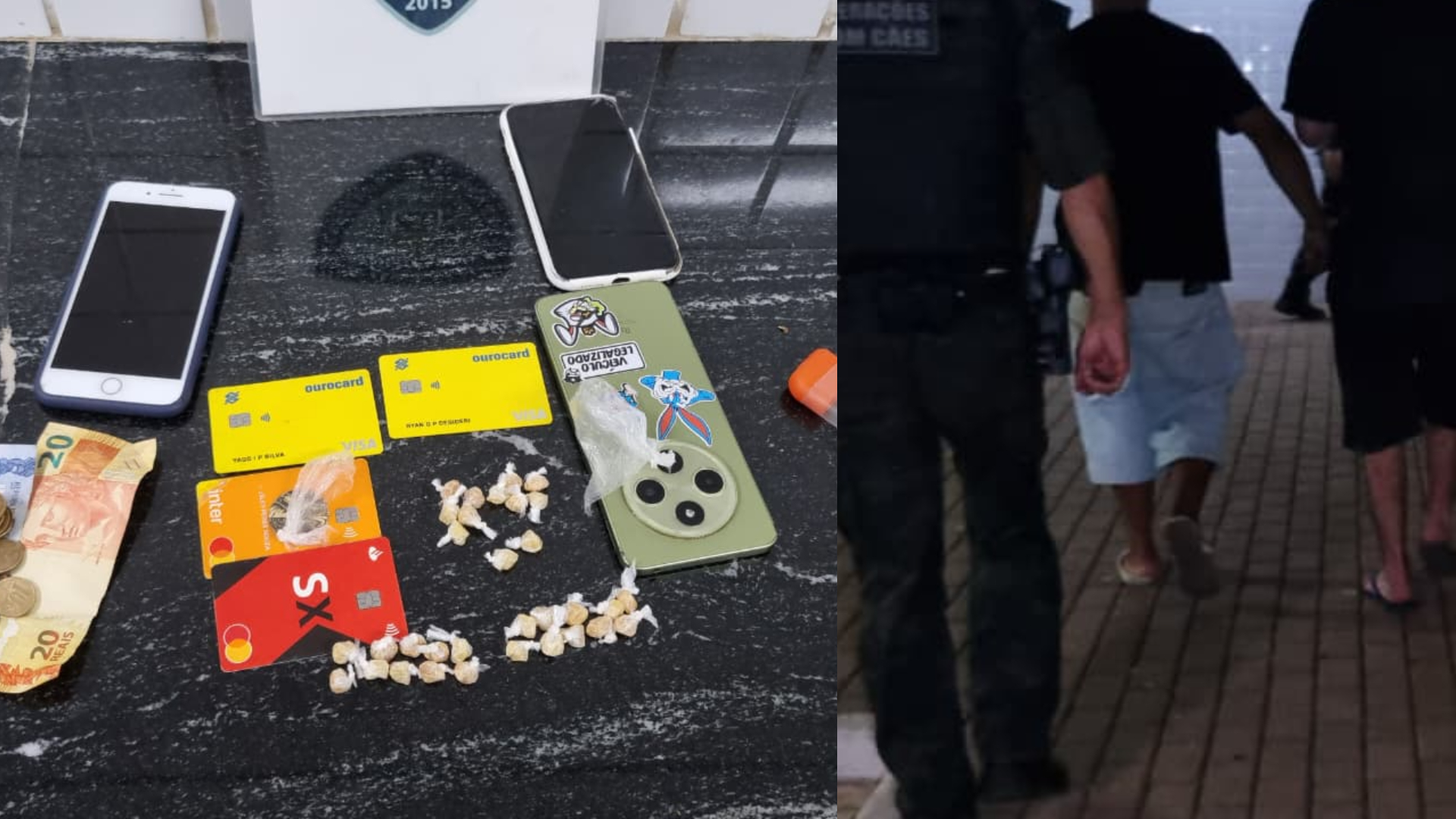 Quatro suspeitos são detidos em ação contra o tráfico de drogas no Bairro Interlagos