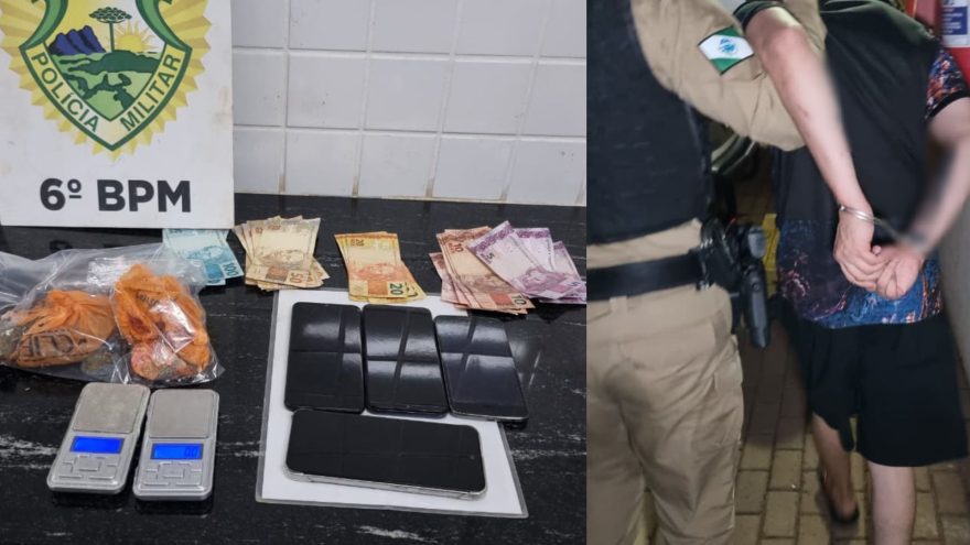 Jovem corre da PM, mas acaba preso com cocaína e maconha em Céu Azul