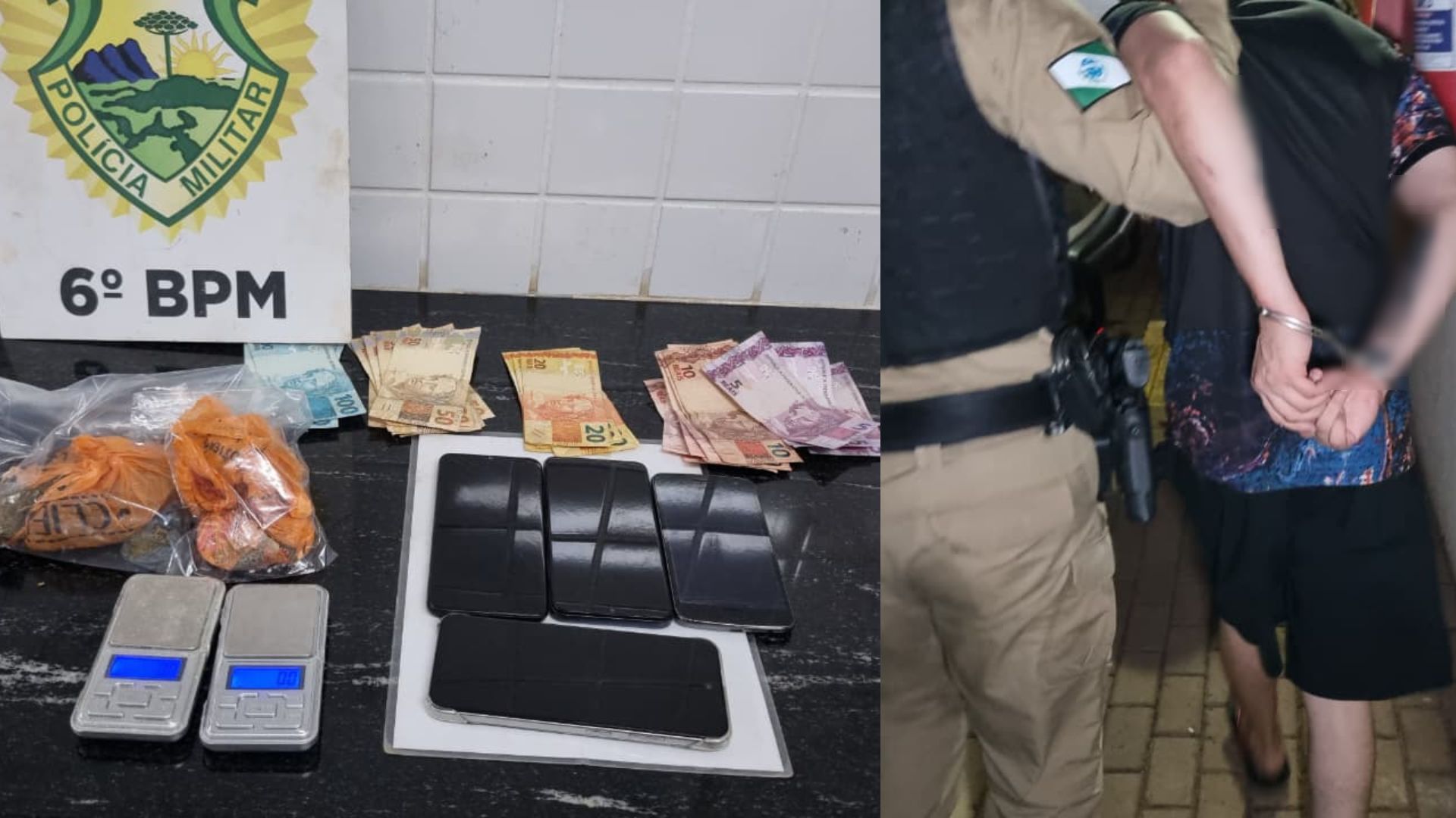 Jovem corre da PM, mas acaba preso com cocaína e maconha em Céu Azul