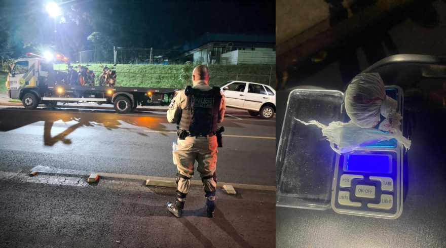 Fiscalização de trânsito apreende veículos e drogas em Cascavel