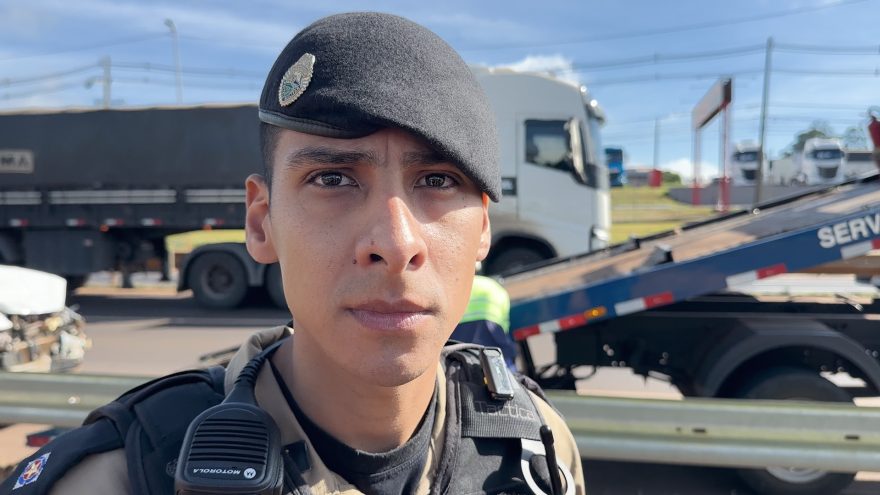 Tenente da PM detalha acidente com viatura na BR-277 e aponta trânsito intenso e obras como possíveis causas