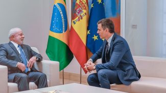 Lula agradece a Sánchez por apoio sobre acordo com UE Lula agradece a Sánchez por apoio sobre acordo com UE