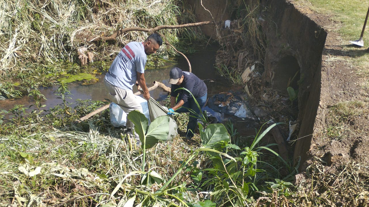 Após denúncia publicada pela CGN, voluntários recolhem carne descartada irregularmente em rio no Bairro Neva