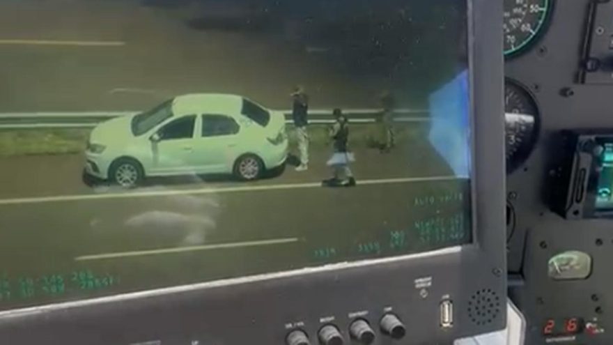 Batalhão de Operações Aéreas auxilia na localização e apreensão de produtos do Paraguai em Cascavel