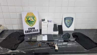 Imagem referente a Assalto frustrado: Adolescentes armados roubam loja e acabam apreendidos