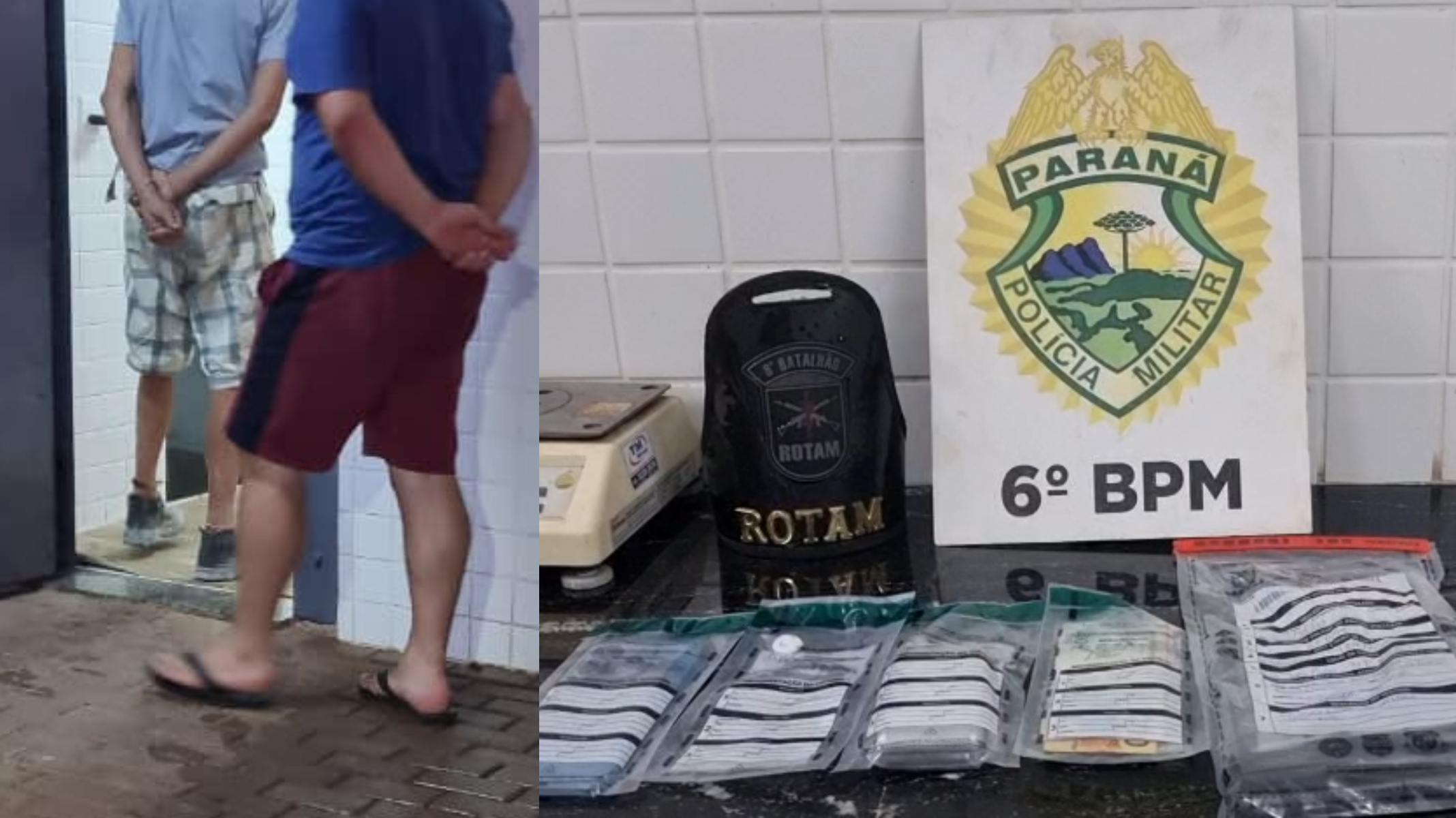 Em ação contra o tráfico, ROTAM detém dupla, apreende drogas e arma de airsoft