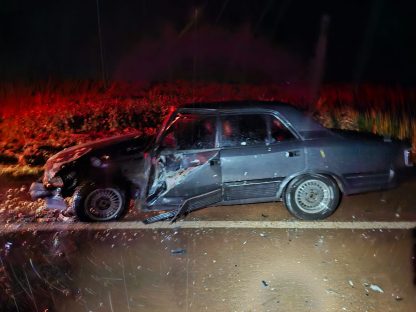 Colisão frontal deixa dois feridos na PR-317, em Toledo