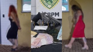 CHOQUE intercepta Mercedes e prende duas mulheres por tráfico de drogas e porte ilegal de arma de fogo