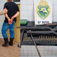 Imagem referente a Homem é detido armado em veículo na região da FAG, em Cascavel
