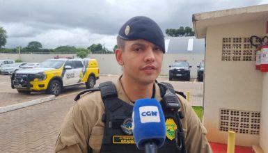 Imagem referente a Tenente detalha prisão de homem armado após denúncia de disparos na região da FAG
