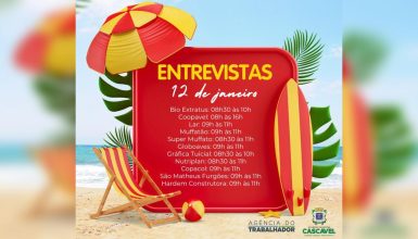 Imagem referente a Quase 1,4 mil vagas de emprego estão disponíveis na Agência do Trabalhador