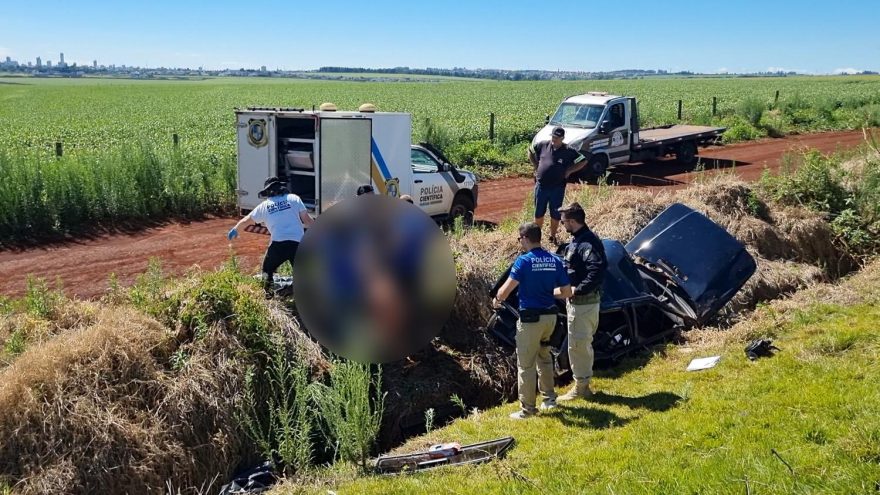 Corpo da mulher que morreu em grave acidente na BR-163, em Cascavel é recolhido