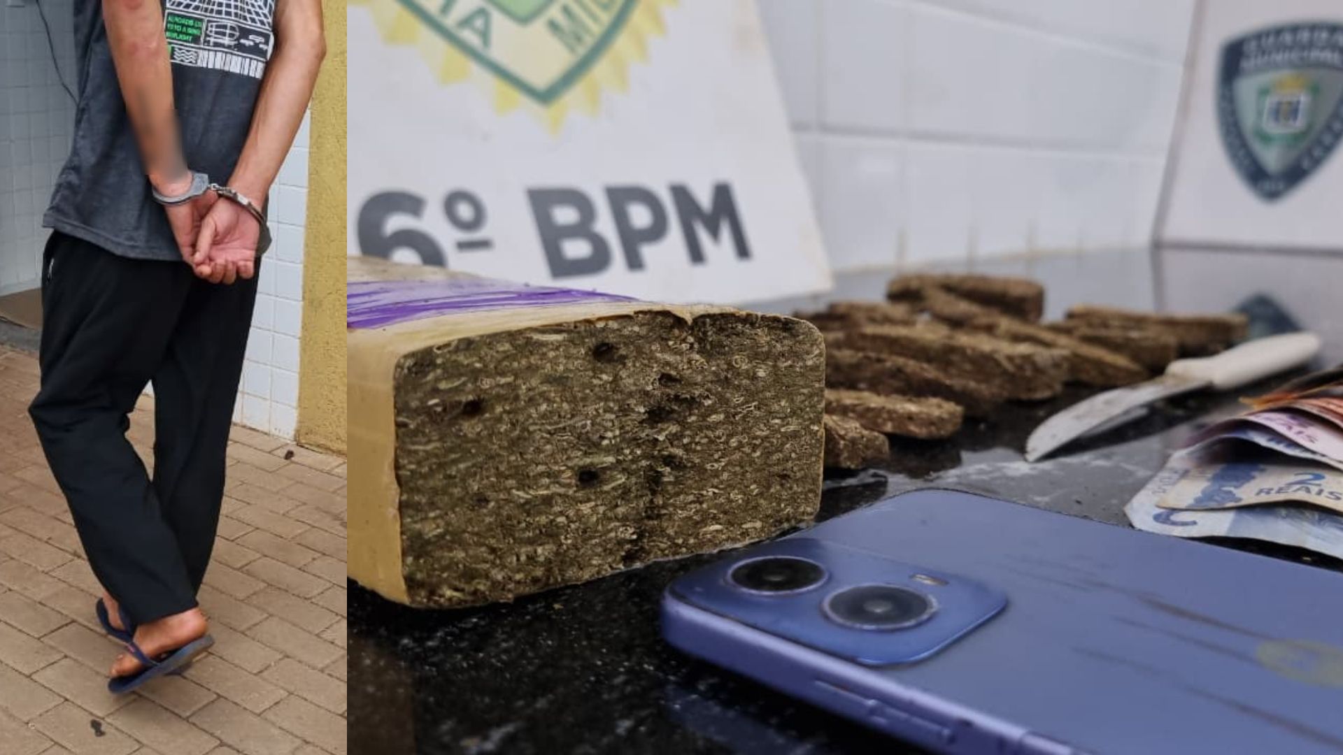 Ação da Rocam resulta em prisão por tráfico de drogas em Cascavel