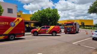Idoso tem lesões graves ao ser atropelado na Rua Jacarezinho