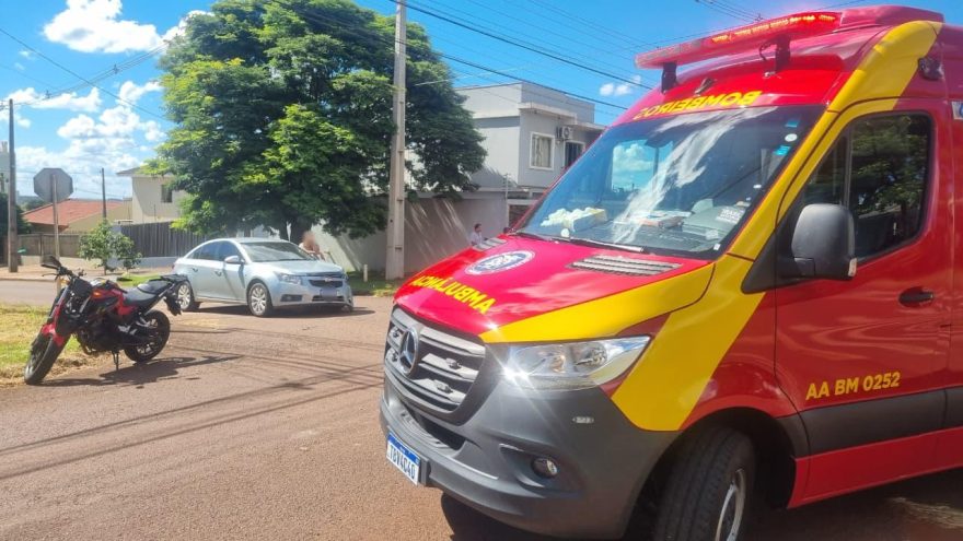 Acidente trânsito no Alto Alegre deixa motociclista ferido