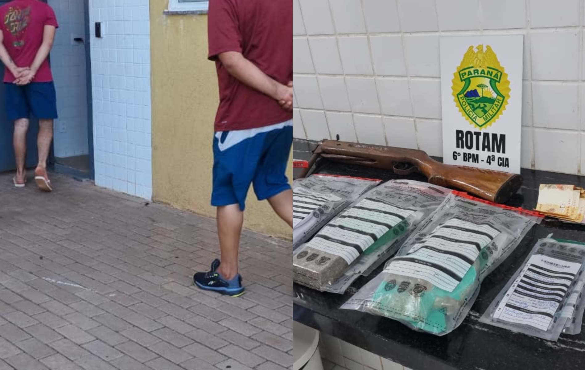 Detidos em ação da ROTAM são encaminhados à Delegacia de Polícia Civil