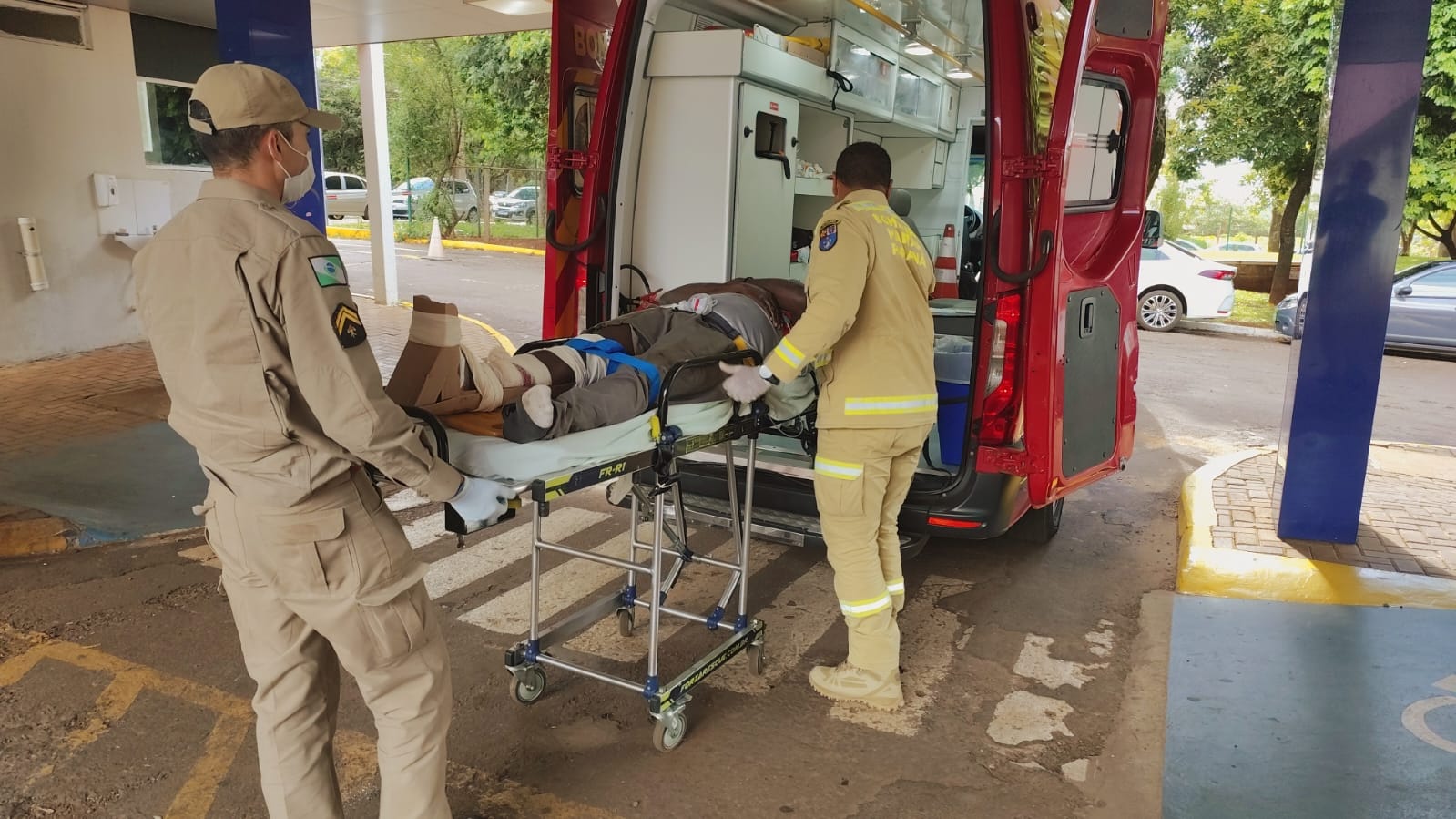 Trabalhador tem lesão grave durante manutenção de veículo no Citvel I