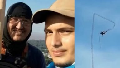 Imagem referente a Vídeo: torre desaba e mata dois trabalhadores durante desmontagem