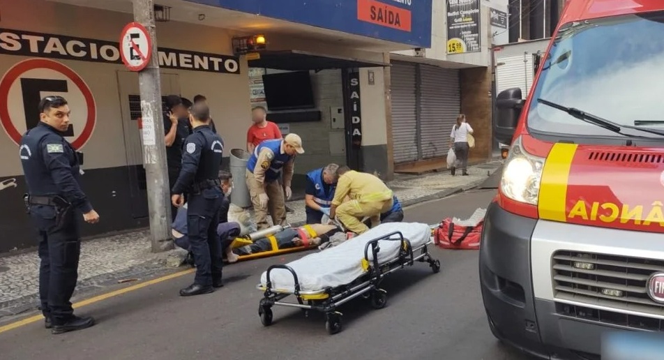Trabalhador sofre choque elétrico, cai de poste e fica em estado grave