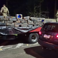 Imagem referente a PRF apreende mais de uma tonelada de maconha na BR-277 em Céu Azul