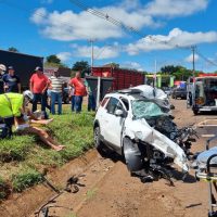 Imagem referente a Homem morre em gravíssimo acidente na BR-277, em Santa Tereza do Oeste