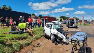 Homem morre em gravíssimo acidente na BR-277, em Santa Tereza do Oeste